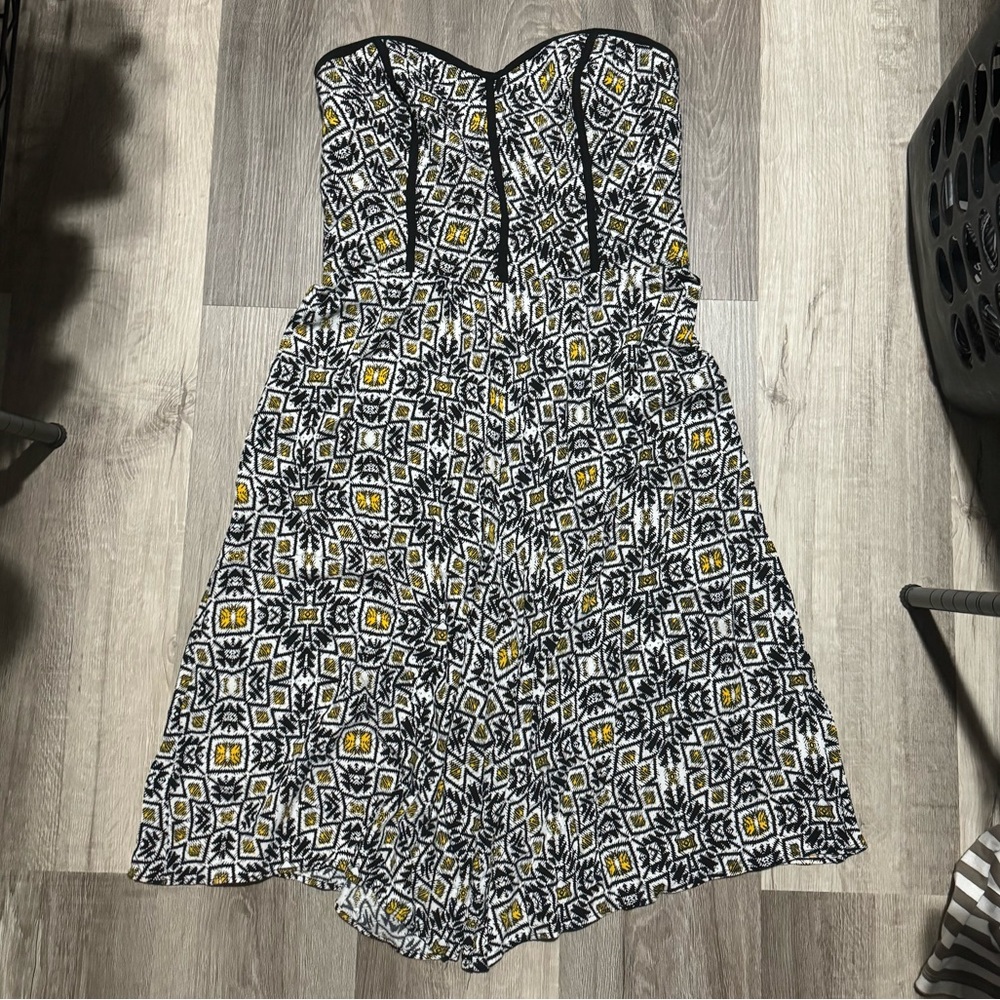 Xhilaration strapless below the knee jumpsuit
